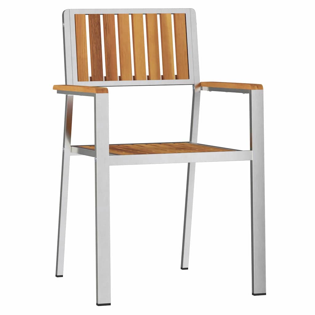 Conjunto de Comedor de Jardín 3 pcs Madera de Acacia Sólida