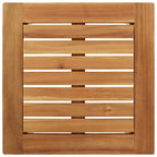 Tumbona 3 pcs Marrón Madera de teca maciza