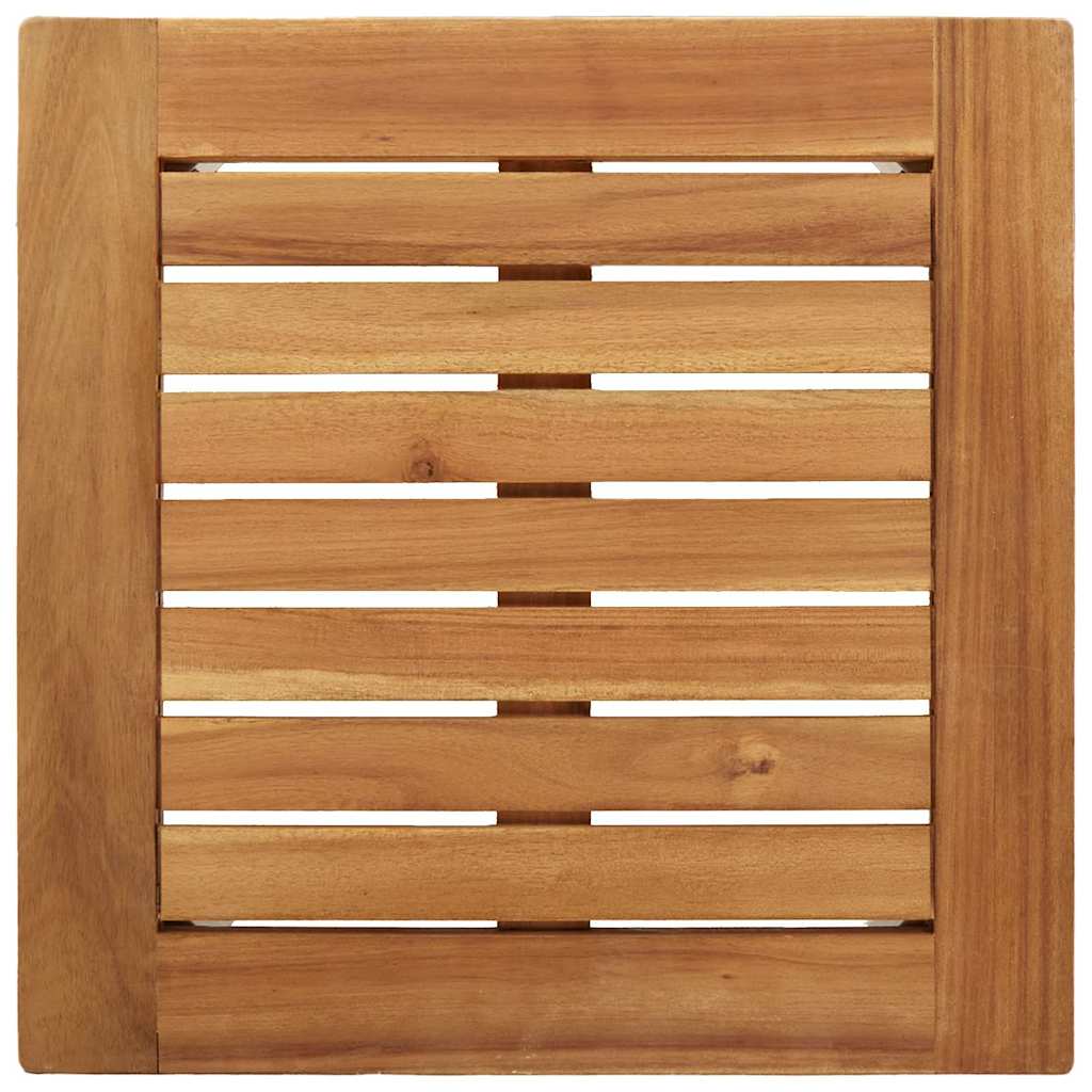 Tumbona 3 pcs Marrón Madera de teca maciza