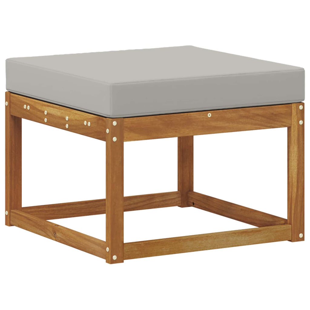 Conjunto de sofás de exterior 4 pcs Gris Natural y Claro
