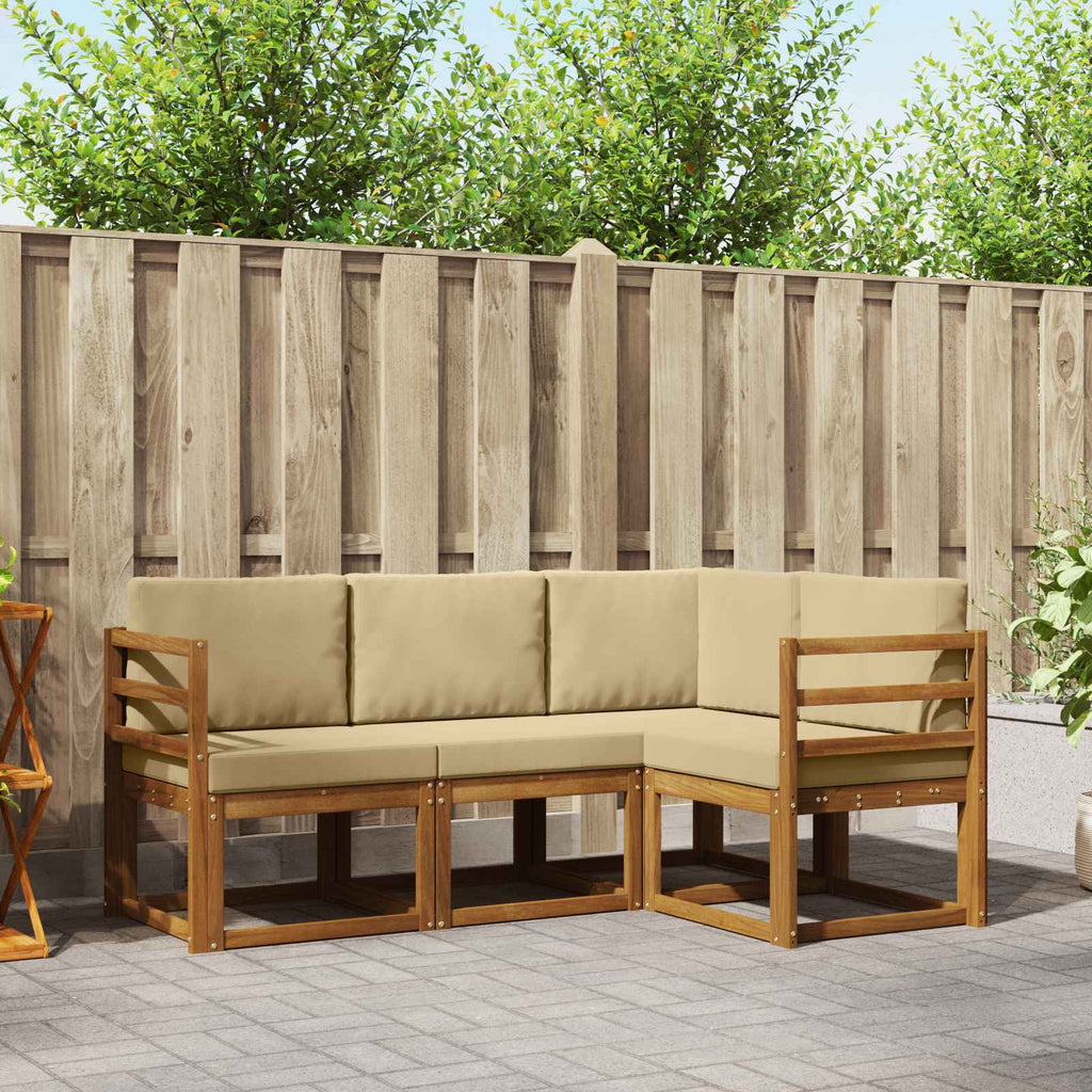 Conjunto de sofás de exterior 7 pcs Blanco y Antracita