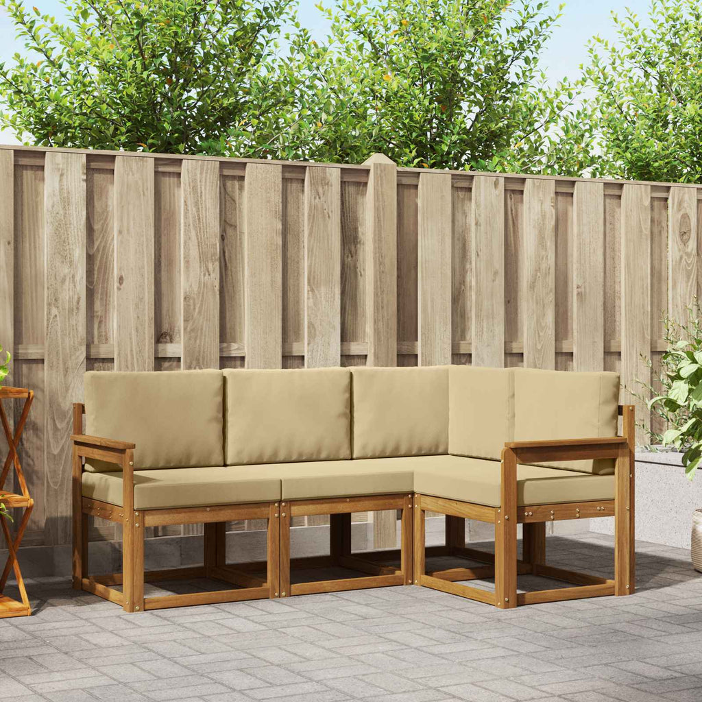 Conjunto de sofás de exterior 7 pcs Blanco y Antracita