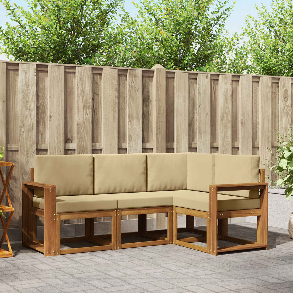 Conjunto de sofás de exterior 7 pcs Blanco y Antracita