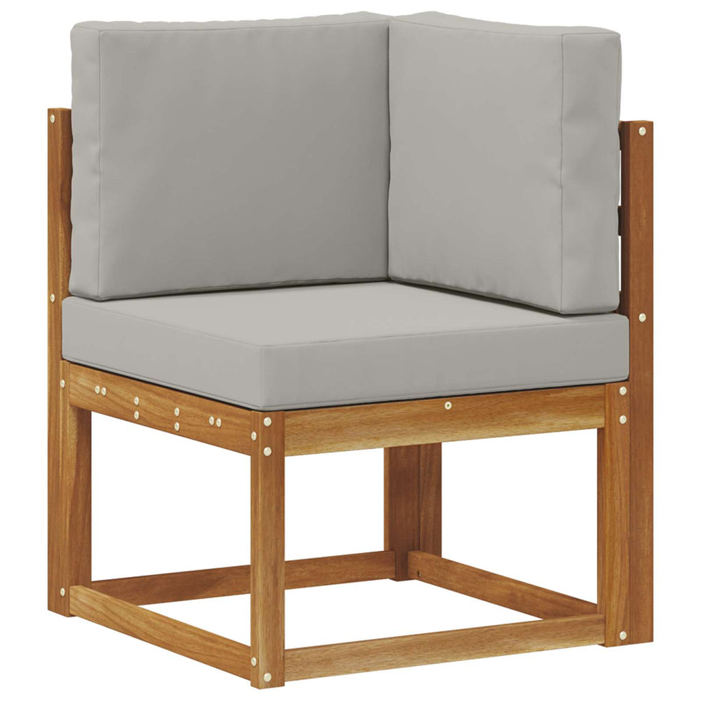Conjunto de sofás de exterior 6 pcs Gris Natural y Claro