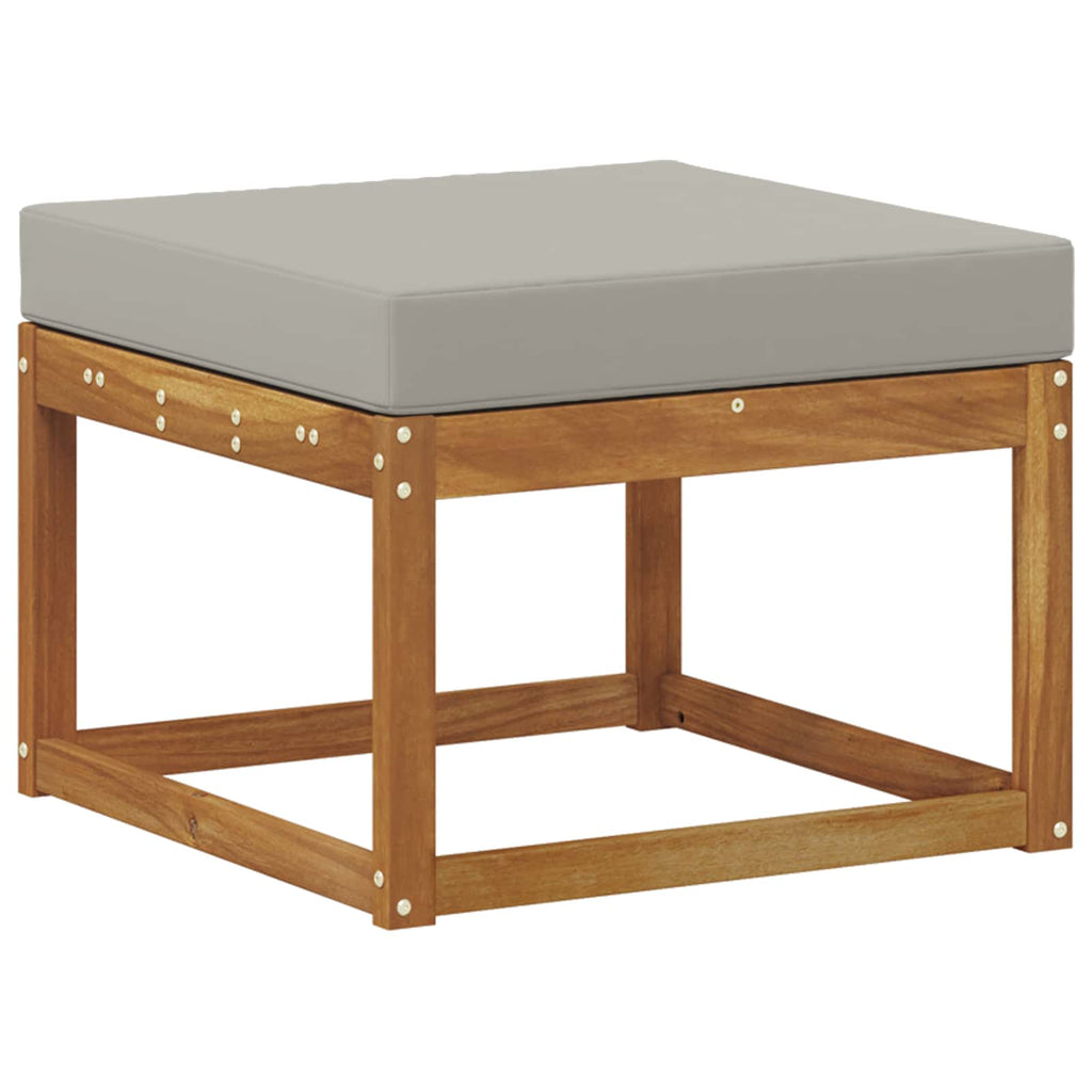 Conjunto de sofás de exterior 7 pcs Gris Natural y Claro