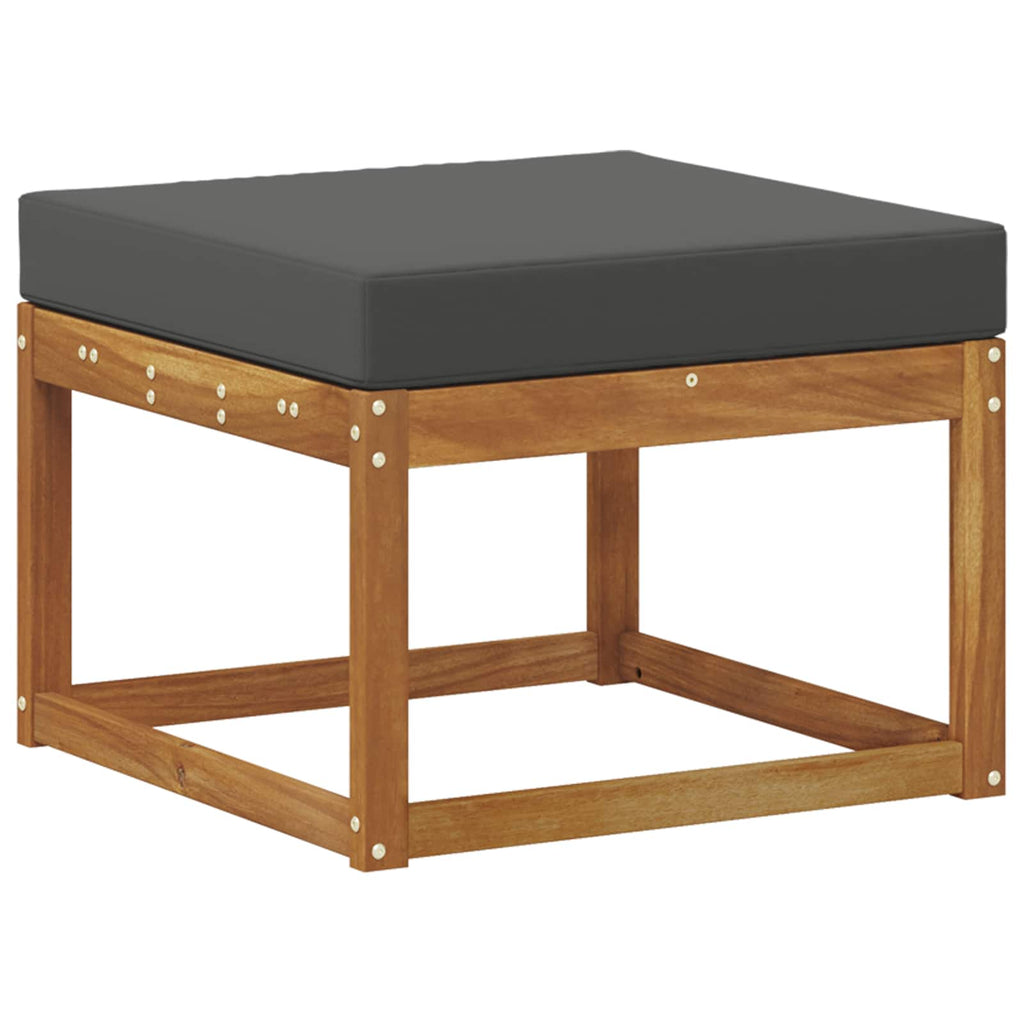 Conjunto de sofás de exterior 8 pcs Natural y Antracita