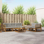 Conjunto de sofás de exterior 6 pcs Blanco