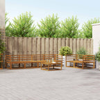 Conjunto de sofás de exterior 3 pcs Blanco 245,5 x 83 x 73 cm