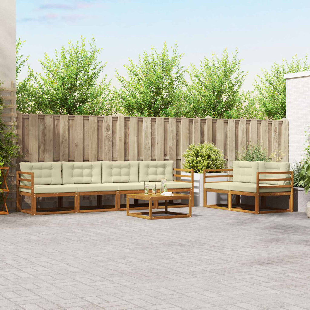 Conjunto de sofás de exterior 3 pcs Blanco 245,5 x 83 x 73 cm