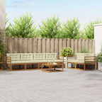 Conjunto de sofás de exterior 3 pcs Blanco 245,5 x 83 x 73 cm