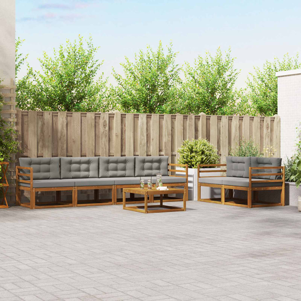 Conjunto de sofás de exterior 3 pcs Blanco 245,5 x 83 x 73 cm