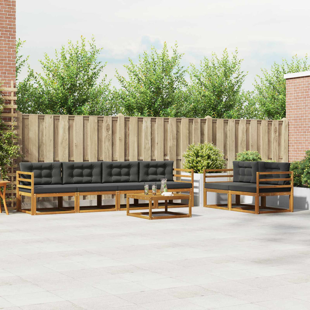 Conjunto de sofás de exterior 3 pcs Blanco 245,5 x 83 x 73 cm