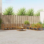 Conjunto de sofás de exterior 7 pcs Blanco y Antracita