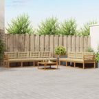 Conjunto de sofás de exterior 7 pcs Blanco y Antracita