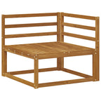 Conjunto de sofás de exterior 7 pcs Natural