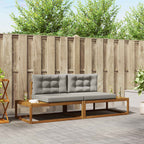 Conjunto de sofás de exterior con cojín Gris Natural y Claro
