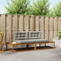 Outdoor Sofa Set with Gray Natural and Light Cushion