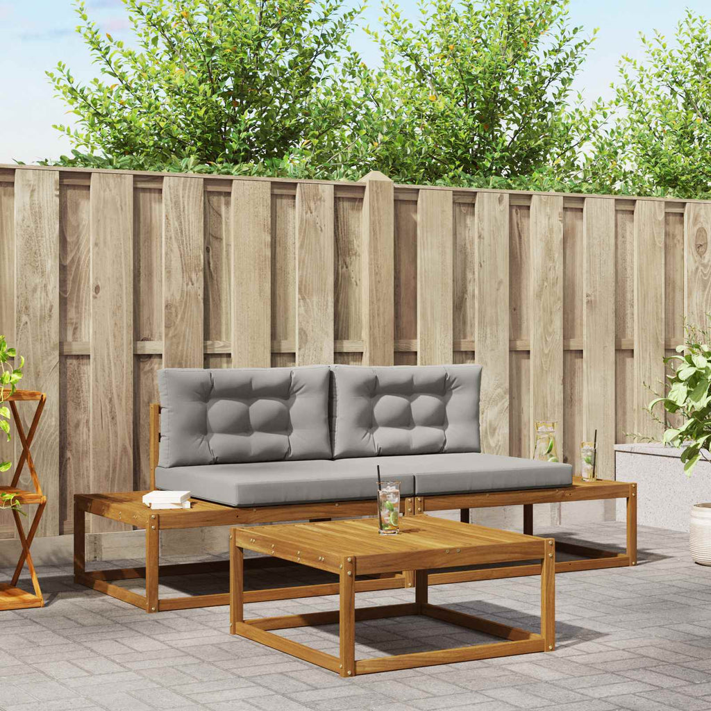 Conjunto de sofás de exterior Blanco 79 x 79 x 37 cm