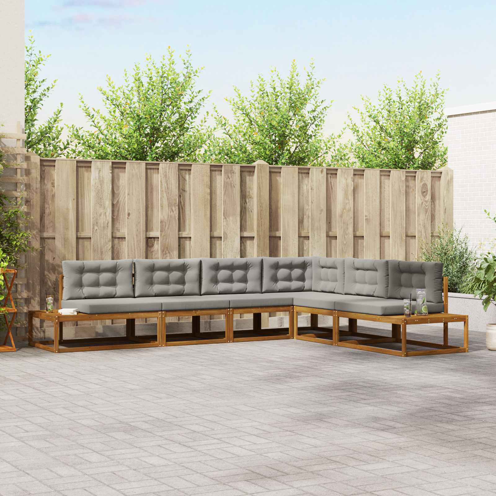 Conjunto de sofás de exterior 5 Pieza