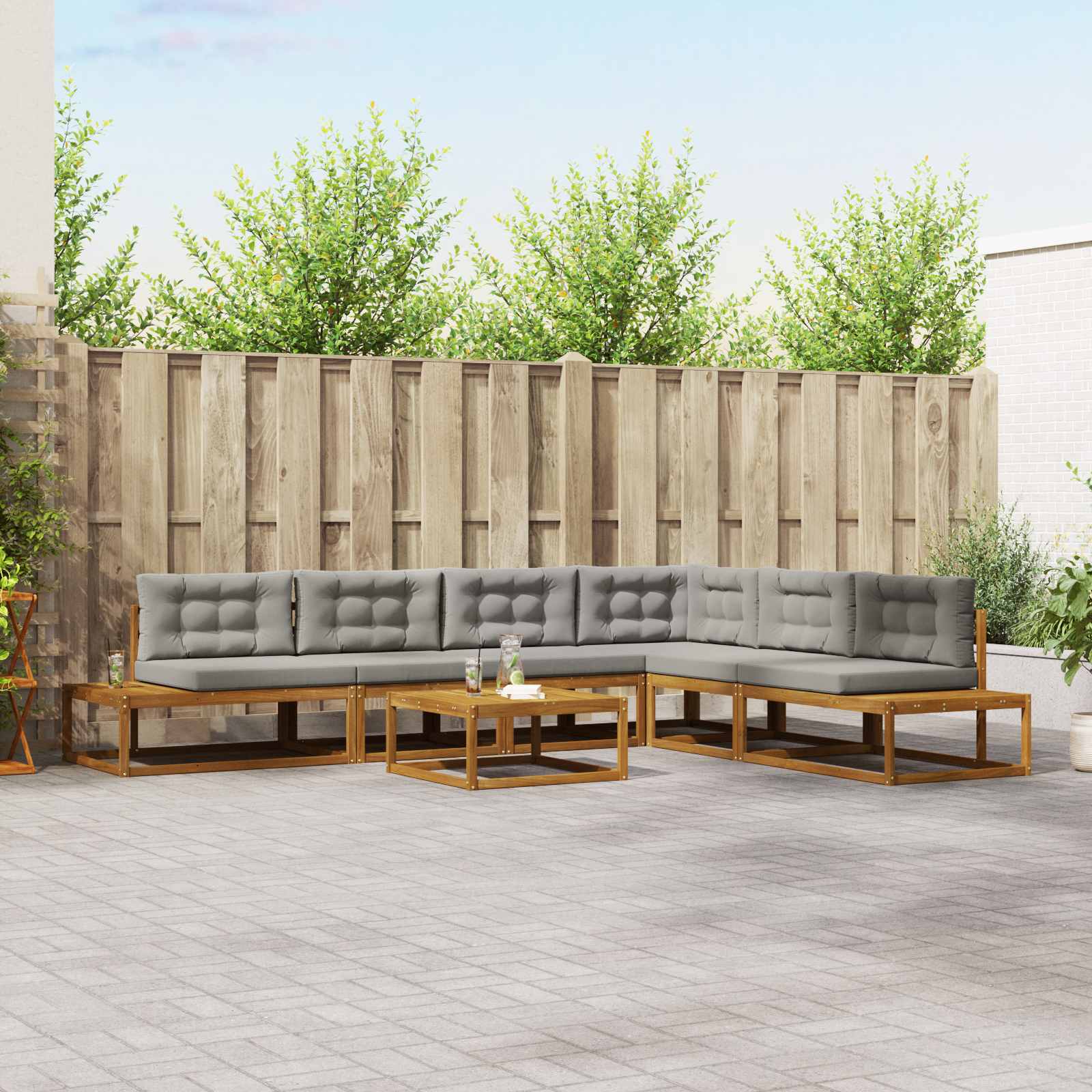 Conjunto de sofás de exterior 6 Pieza