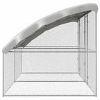 Jaula para pollos 2 pcs Plateado 400 x 200 x 200 cm
