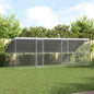 Jaula para pollos 2 pcs Plateado 400 x 200 x 200 cm