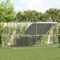 Jaula para pollos 2 pcs Plateado 400 x 200 x 200 cm acero y PE