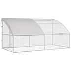 Jaula para pollos 2 pcs Plateado 400 x 200 x 200 cm acero y PE