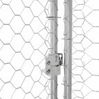 Refugio para perros 2 pcs Plateado 4 x 2 x 2 m