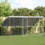 Refugio para perros 2 pcs Plateado 4 x 2 x 2 m