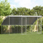 Refugio para perros 2 pcs Plateado 4 x 2 x 2 m