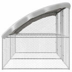 Refugio para perros 2 pcs Plateado 4 x 2 x 2 m