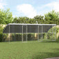 Refugio para perros 2 pcs Plateado 4 x 2 x 2 m