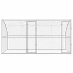 Refugio para perros 2 pcs Plateado 4 x 2 x 2 m