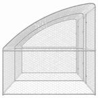 Refugio para perros 2 pcs Plateado 4 x 2 x 2 m