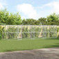 Refugio para perros 2 pcs Plateado 4 x 2 x 2 m