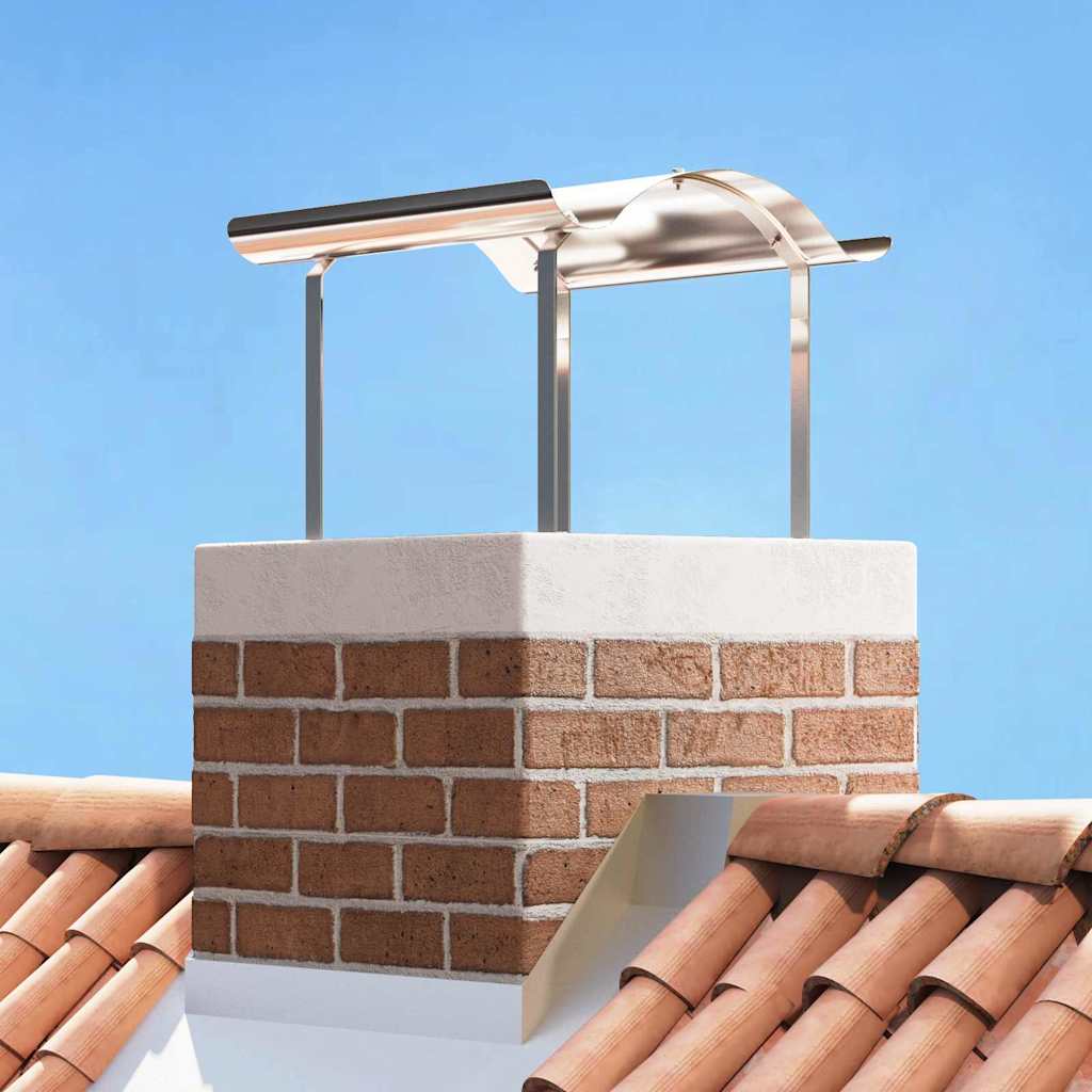 Capuchón de Chimenea Plateado 59,5 x 50 x 36,5 cm