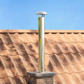 Extensión de Chimenea Plateado 25 x 25 x 132 cm