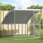 Jaula para pollos 2 pcs Plateado 400 x 200 x 200 cm