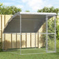 Refugio para perros 2 pcs Plateado 4 x 2 x 2 m