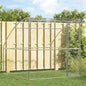 Refugio para perros 2 pcs Plateado 4 x 2 x 2 m
