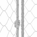 Jaula para perro Plateado 200 x 200 x 200 cm Acero Galvanizado