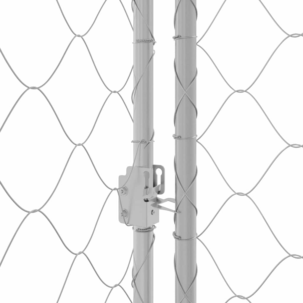 Jaula para perro Plateado 200 x 200 x 200 cm Acero Galvanizado
