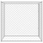 Jaula para perro Plateado 200 x 200 x 200 cm Acero Galvanizado
