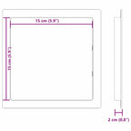 Paneles de Acceso 2 pcs 15 x 15 cm Plástico ABS
