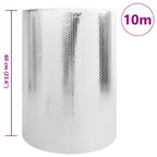 Reflector de calor para radiador Plateado 10 x 0,6 m