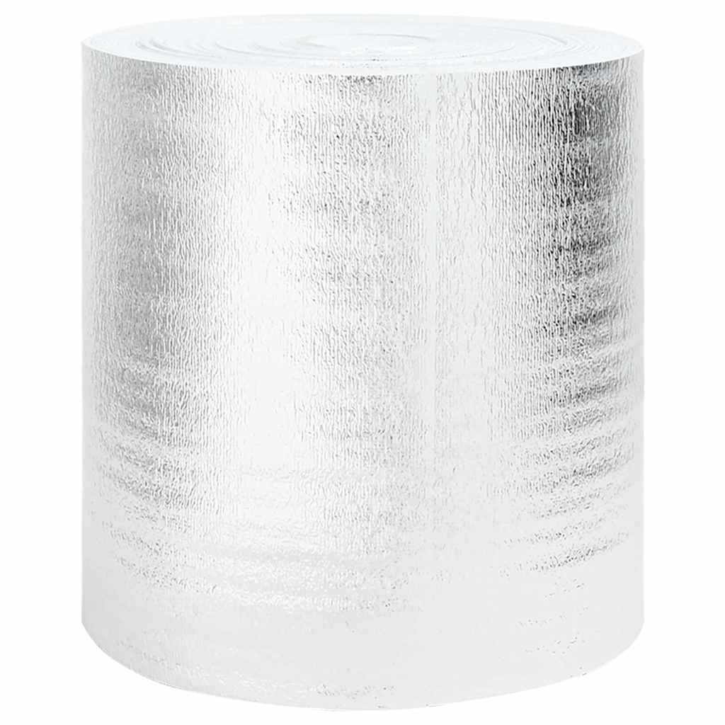 Reflector de calor para radiador 2 pcs Plateado 25 x 0,5 m