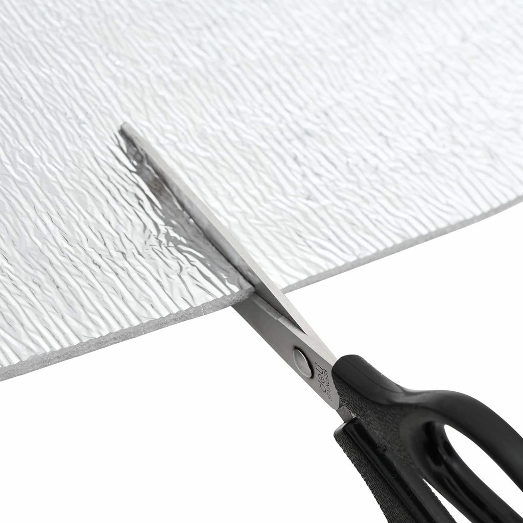 Reflector de calor para radiador 2 pcs Plateado 25 x 0,5 m