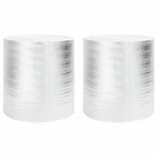 Reflector de calor para radiador 2 pcs Plateado 25 x 0,5 m