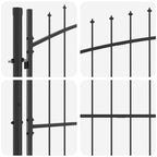 Puerta Doble con cerradura Woerden Gris 299,5 x 149,5 cm Acero